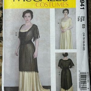 M7941 McCalls Costume Pattern Vintage Dress